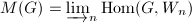 $M(G)=\varinjlim_n\Hom(G, W_n)$