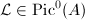 $\mathcal{L}\in\Pic^0(A)$