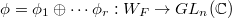 $\phi=\phi_1\oplus\cdots\phi_r: W_F\rightarrow GL_n(\mathbb{C})$