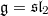 $\mathfrak{g}=\mathfrak{sl}_2$