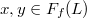 $x,y\in F_f(L)$