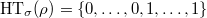 $\HT_\sigma(\rho)=\{0,\ldots, 0, 1,\ldots,1\}$