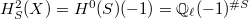 $H_S^2(X)=H^0(S)(-1)=\mathbb{Q}_\ell(-1)^{\#S}$