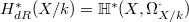 $H^*_{dR}(X/k)=\mathbb{H}^*(X,\Omega_{X/k}^\cdot)$