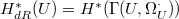 $H^*_{dR}(U)=H^*(\Gamma(U,\Omega_U^\cdot))$