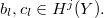 $b_l,c_l\in H^j(Y). $