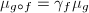 $\mu_{g\circ f}=\gamma_f\mu_g$