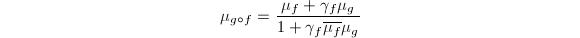 $$\mu_{g\circ f}=\frac{\mu_f+\gamma_f\mu_g}{1+\gamma_f\overline{\mu_f}\mu_g}$$