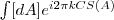 \int [dA] e^{i2\pi k CS(A)}