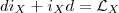 di_X+i_Xd={\mathcal L}_X