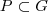 P \subset G