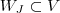 W_J\subset V