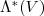 \Lambda^*(V)