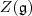 Z(\mathfrak g)