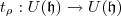 t_\rho: U(\mathfrak h)\rightarrow U(\mathfrak h)