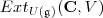 Ext_{U(\mathfrak g)}(\mathbf C, V) Ext_{U(\mathfrak g)}(\mathbf C, V)