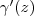 \gamma^\prime(z)