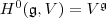 H^0(\mathfrak g, V)=V^{\mathfrak g}