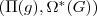 (\Pi(g), \Omega^*(G))
