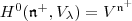 H^0(\mathfrak n^+, V_\lambda)=V^{\mathfrak n^+}
