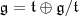  \mathfrak g=\mathfrak t  \oplus \mathfrak g/\mathfrak t