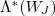 \Lambda^*(W_J)