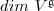 dim\ V^{\mathfrak g}