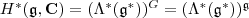 H^*(\mathfrak g,\mathbf C)=(\Lambda^*(\mathfrak g^*))^G=(\Lambda^*(\mathfrak g^*))^{\mathfrak g} H^*(\mathfrak g,\mathbf C)=(\Lambda^*(\mathfrak g^*))^G=(\Lambda^*(\mathfrak g^*))^{\mathfrak g}