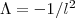 \Lambda=-1/l^2