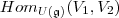 Hom_{U(\mathfrak g)}(V_1,V_2)