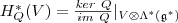 H^*_Q(V)=\frac{ker\ Q}{im\ Q}|_{V\otimes\Lambda^*(\mathfrak g^*) H^*_Q(V)=\frac{ker\ Q}{im\ Q}|_{V\otimes\Lambda^*(\mathfrak g^*)