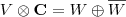 V\otimes \mathbf C=W\oplus\overline{W}
