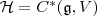 \mathcal H =C^*(\mathfrak g, V)