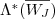 \Lambda^*(\overline{W_J})