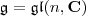 \mathfrak g=\mathfrak{gl}(n,\mathbf C)