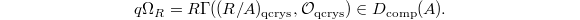 $$q\Omega_R=R\Gamma((R/A)_\mathrm{qcrys}, \mathcal{O}_\mathrm{qcrys})\in D_\mathrm{comp}(A).$$