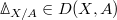 $\Delta_{X/A}\in D(X,A)$