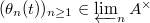 $(\theta_n(t))_{n\ge1}\in\varprojlim_n A^\times$