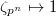 $\zeta_{p^n}\mapsto1$