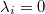 $\lambda_i=0$