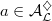 $a\in \mathcal{A}_\mathcal{L}^{\diamondsuit}$