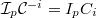 $\mathcal{I}_p\mathcal{C}^{-i}={}I_pC_i$