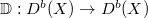 $\mathbb{D}: D^b(X)\rightarrow D^b(X)$