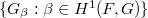 $\{G_\beta: \beta\in H^1(F,G)\}$