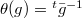 $\theta(g)={}^t\bar g^{-1}$