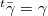 $^t \bar\gamma=\gamma$