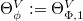 $\Theta_{\phi}^V:=\Theta_{\Phi,1}^V$