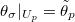 $\theta_\sigma|_{U_p}=\tilde \theta_p$