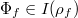 $\Phi_f\in I(\rho_f)$