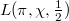 $L(\pi, \chi, \frac{1}{2})$